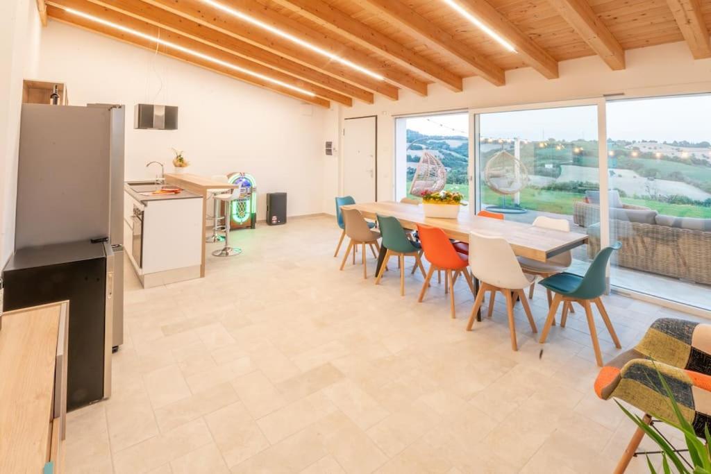 Casal Del Sole - Il Girasole Apartman Montefelcino Kültér fotó