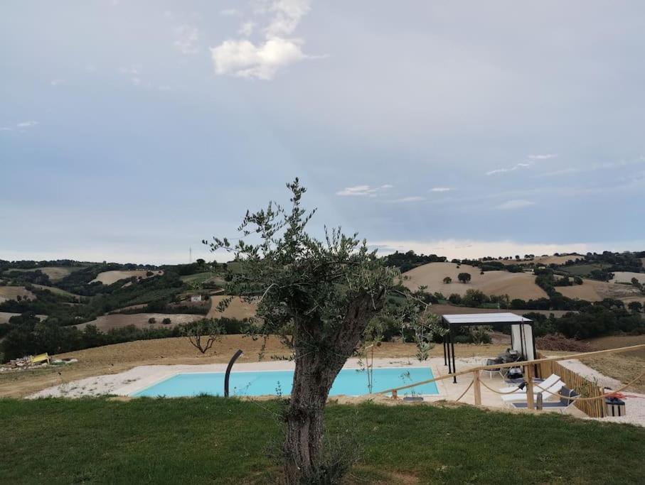 Casal Del Sole - Il Girasole Apartman Montefelcino Kültér fotó